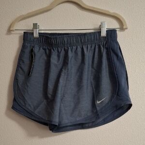 Nike Tempo Brief Lined Running Women's Blue Shorts Size Small Outdoor Active Gym